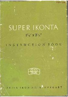 Zeiss Ikon Super Ikonta 2 manual. Camera Instructions.